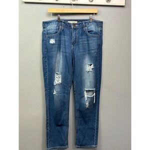Life in Progress Distressed Medium Wash Denim Jeans Women's Size 30